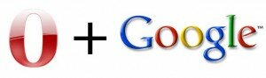 Опера с поиском Google