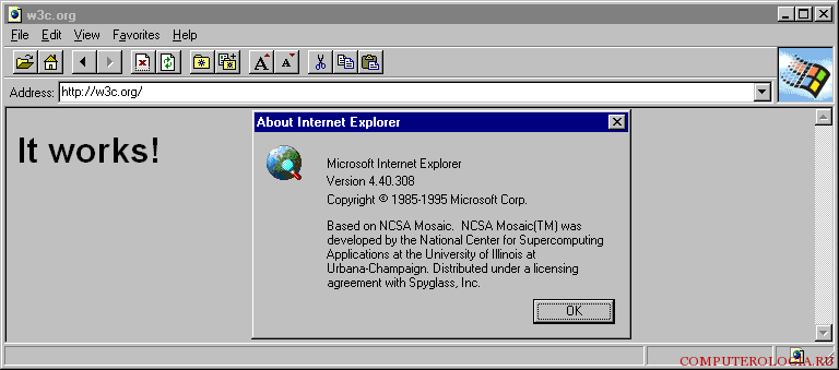 Internet Explorer   -  6