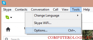 Настройки программы Skype