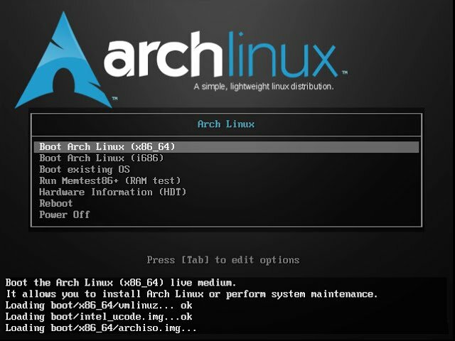 Установка ArchLinux